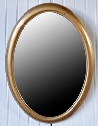Vintage Oval Gilt Wall Mirror (CTF20)