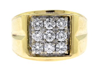 14k Gold Diamond Men's Ring (CTF10)