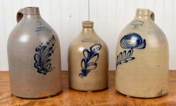 Three Antique Stoneware Jugs (CTF20)