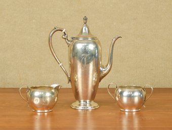 Gorham Sterling Three Piece Tea Set (CTF10)