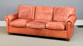 Vintage Hickory Chair Leather Sofa (CTF50)