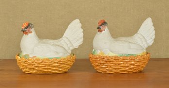 Two Antique Hen On Nests (CTF20)