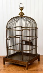 Vintage Brass Birdcage (CTF10)