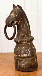 Antique Iron Head Head Hitching Post (CTF20)