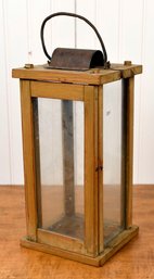 Antique Painted Wooden Lantern (CTF10)