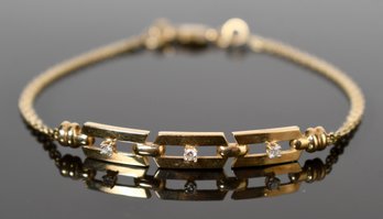 14k Gold And Diamond Bracelet (CTF10)