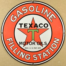 Vintage Enameled Sign, Texaco Filling Station (CTF20)