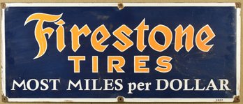 Vintage Enameled Sign, Firestone Tires (CTF20)