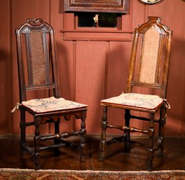 Two Early 18th C. Side Chairs (CTF20)