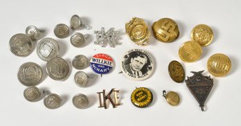 Political Pin & Buttons Collection (CTF10)