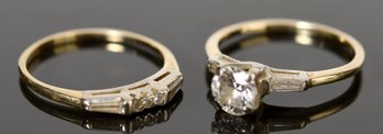 14k Diamond Wedding Ring Set (CTF10)