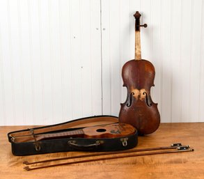 Antique Violin And Ukulele (CTF10)