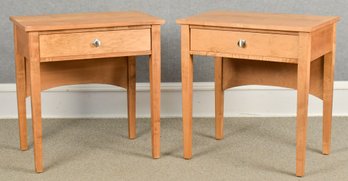 Pr. Pompanoosuc Mills Maple Side Tables (CTF20)