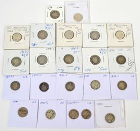 22 Assorted Dimes (CTF10)
