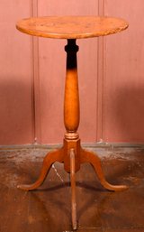 Early 19th C. Dunlap Maple Candlestand (CTF10)