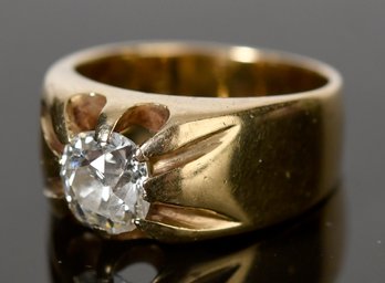1 Ct Diamond 14K Gold Ring (CTF10)