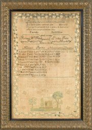 Large Antique Memorial Sampler (CTF20)