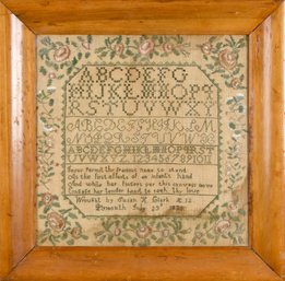 1838 Needlework Sampler (CTF10)