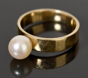 Pearl 10k Gold Ring (CTF10)