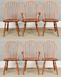 Seely Windsor Style Chairs, Set Of 6 (CTF30)