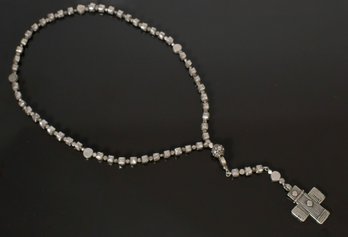 Sterling Hand Wrought Rosary (CTF10)