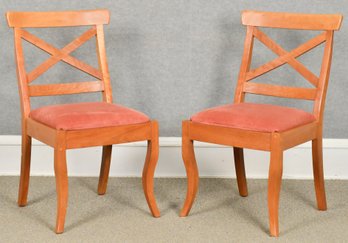 Pr. Pompanoosuc Mills Cherry Side Chairs (CTF20)