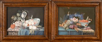 Antique Gouache On Panels, Still Lifes (CTF10)