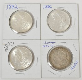 4 Morgan Silver Dollars (CTF10)