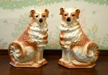 Two Vintage Staffordshire Dogs (CTF10)