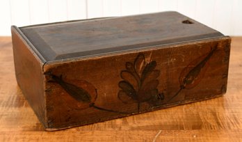 19th C. PA Paint Decorated Slide-box (CTF10)