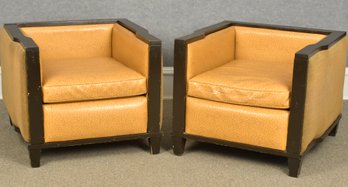 Pr. Vintage Art Deco Club Chairs (CTF40)