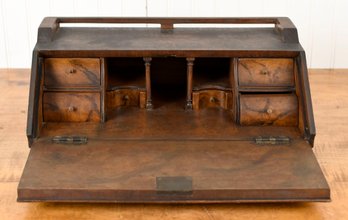 Late 19th C. Burl Wood Table Top Desk (CTF10)