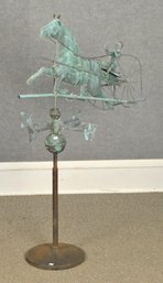 Vintage Metal Weathervane, Harness Racing (CTF20)