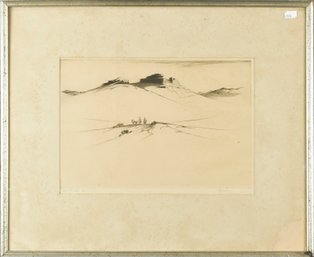 Gerry Pierce Etching, Desert Riders (CTF20)