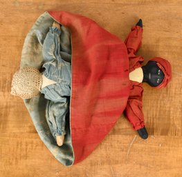 Antique Cloth Topsy-turvy Doll (CTF10)