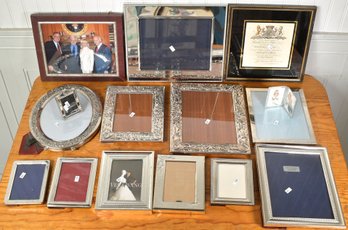 Vintage Sterling Silver & Silver Plated Frames, 15pcs (CTF10)