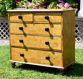 19th C. Grain Painted Chest Of Drawers (CTF20)