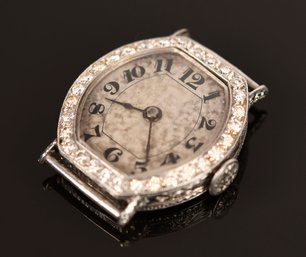 Vintage Platinum Ladies Watch Face (CTF10)
