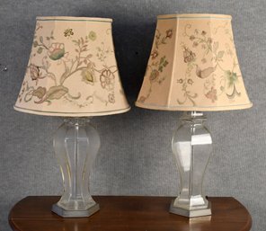 Pr. Glass Table Lamps (CTF20)