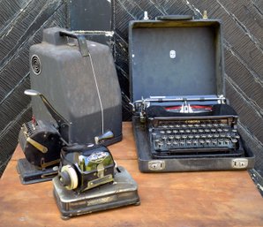 Vintage Typewriter, Check Writer Machines, Projector (CTF30)