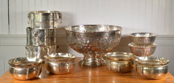 Silver Plated Bowls And Planters (CTF20)