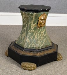 Antique Painted Wooden Pedestal (CTF20)