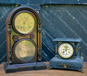 Two Antique Mantle Clocks (CTF20)