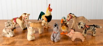 Vintage Steiff Farm Animals, 10 Pcs (CTF10)