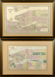 Two Antique Maps Of New York City (CTF10)