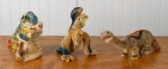 Vintage Steiff Dinosaurs And Dragon, 3 Pcs (CTF10)