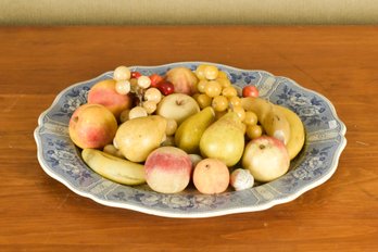 Antique Stone Fruit And English Platter (CTF20)