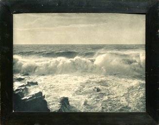 Large Vintage Photograph, Crashing Waves (CTF20)