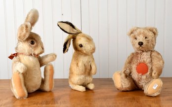 Three Vintage Steiff Animals (CTF10)