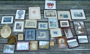 26 Assorted Vintage And Antique Artworks (CTF30)